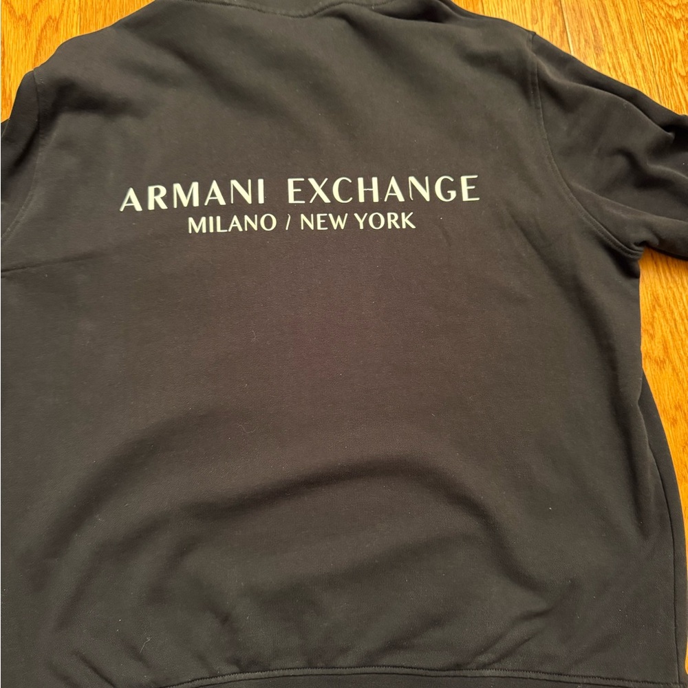 Armani Exchange Black Hoodie.